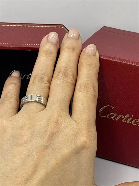 real cartier love ring|cartier love ring on finger.